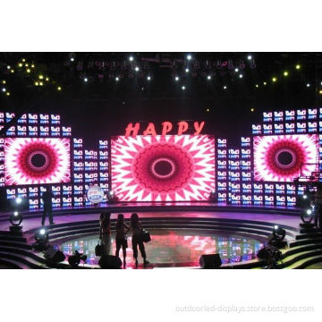 P5 Mm Indoor Commercial Stage Led Screens Curtain Wall Rental For Concert 1r1g1b
